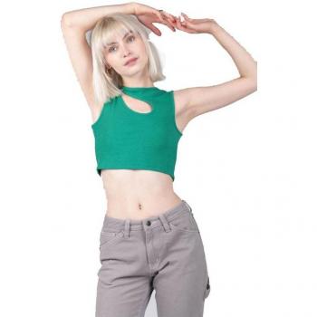 Camiseta de Manga Corta Mujer 24COLOURS Verde 34