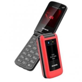 Teléfono Móvil Aiwa FP-30 4G Rojo para Personas Mayores