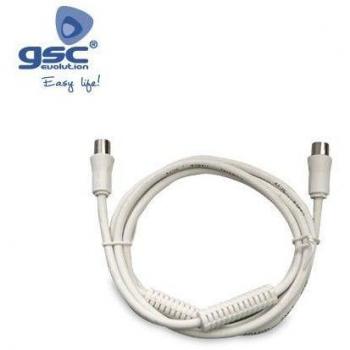 Prolongador Coaxial Macho a Hembra Blanco / 2.5M + Filtro GSC 002601351