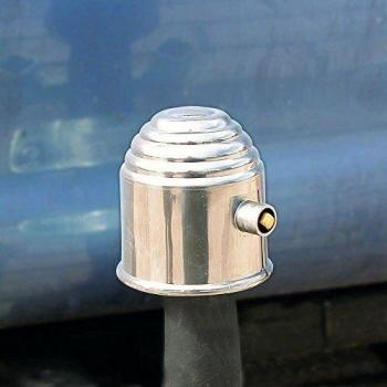 Cubre engache cromo con cerradura