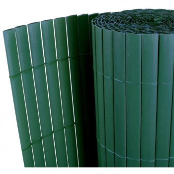 vidaXL Cerca Verde de PVC Cara Doble 300 x 200 cm Listón 12 mm
