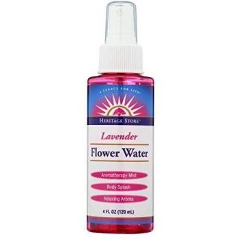 HERITAGE PRODUCTS Flower Water Lavender w/Atomizer 4 OZ