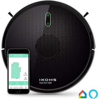 IKOHS NETBOT LS23 - Robot Aspirador Láser, Aspira, Barre, Friega y Pasa la Mopa, Mapeo 3D Láser, con Filtro Hepa, Navegación Inteligente, App con Mapa, WiFi, Programable