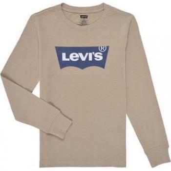 Camiseta de manga larga Levi's LVB Batwing para niños en color beige