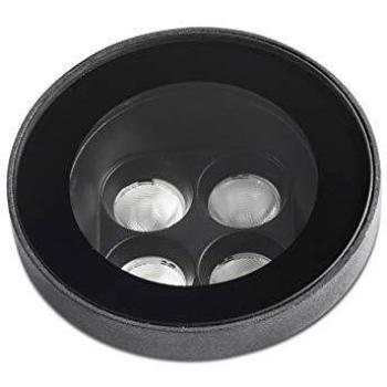 Foco empotrable de jardín negro mate para 1 bombilla de 5,6 cm
