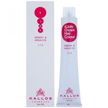 Kallos KJMN Professional Cream Hair Colour with Keratin & Argan Oil - Shade 1.10 Blue Black