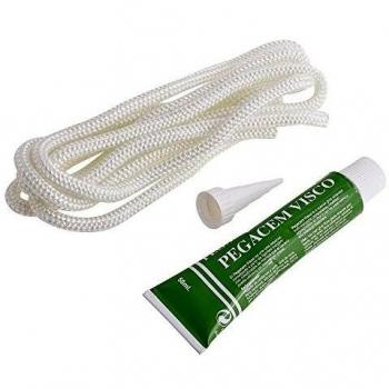 Kit Cordon Estufa 6mm. - 2,5 M. + Pegamento