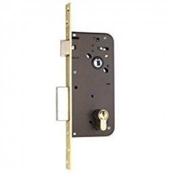 Yale 800903030HL Cerraduras De Embutir Estándar Para Puertas, Latonado, Entrada 60 mm