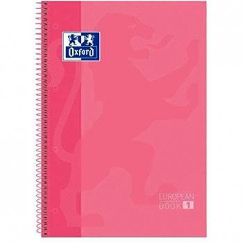 LIBRETA OXFORD ESPIRAL A4+ ROSA 80 HOJAS