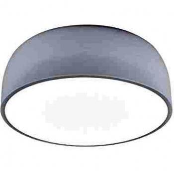 Plafoniera Tonda Moderna de Metal Blanco con Difusor Satinado, 52 cm, E27, 4 Luces