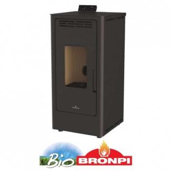 Estufa de Pellets 9kW KIRA Negra BRONPI