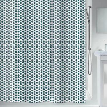 Cortina de Baño Deep Forest 180x200cm - Poliéster, Anti-moho, Diseño Azul-Verde