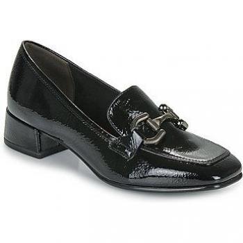 Mocasín Tamaris Negro de Ecopiel Brillante con Tacón Cómodo para Mujer 1-24316-43-001
