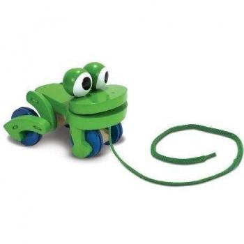 Melissa & Doug 13021 - Juguete de Rana Divertida de Arrastre