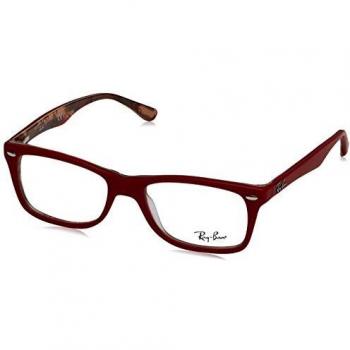 Ray-Ban RX5228C 2509B8 Men's Black Clip-On Sunglasses with Mirrored Lenses, Size 53 MM