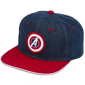 Gorra Snapback Vaquera Ajustable de Los Vengadores Marvel con Logo Bordado