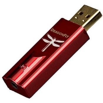AudioQuest DragonFly DAC USB Digital Audio Converter - Red
