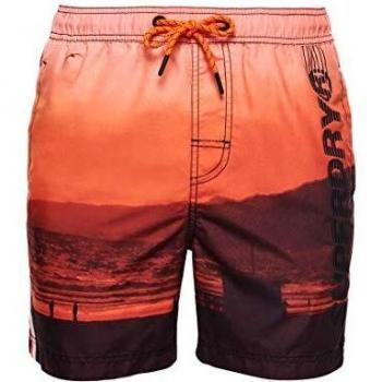 Superdry State Volley Swim Shorts - Orange, Size S