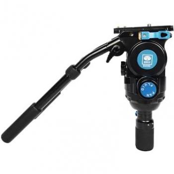 Cabezal Fluido de Video Sirui SVH15 con base plana, mango ajustable, placa de liberación rápida y medio tazón de 75 mm para montaje
