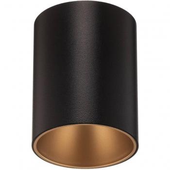 Plafón Eye Tone, negro y oro