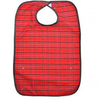 Ability Superstore - Babero Tucker mediano adulto - Rojo tartán
