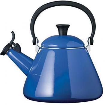 LE CREUSET Kone Tetera, Acero esmaltado/Mango fenólico, Azul Marseille, 1,6 L