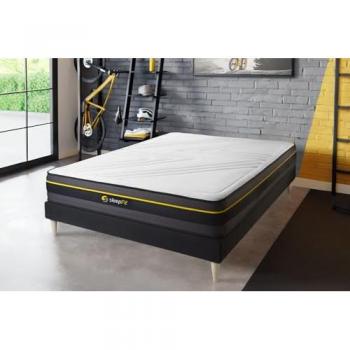 Colchón Active de Espuma Viscoelástica 130x190cm, 24cm de Altura, Firmeza Media y 5 Zonas de Confort