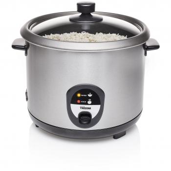 Tristar RK-6129 - Arrocera, Capacidad 2.2 litros, Función para Mantener el Calor, Apagado Automático, Incluye Taza Medidora, Espátula y Cuchara, 900 W