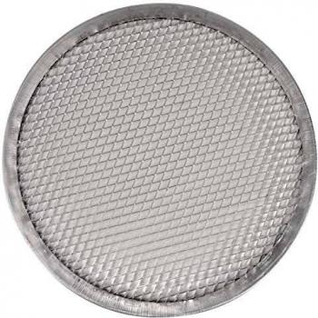 Pantalla para Pizza de Aluminio Vogue 23 cm, Base Plana, Circulación de Aire, Hasta 350°C
