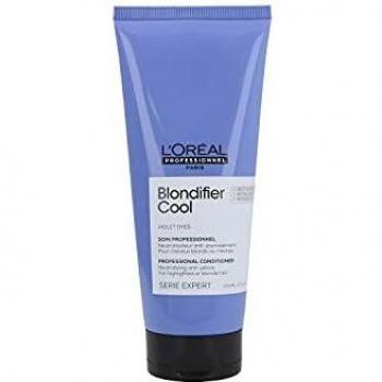 L’Oréal Professionnel | Acondicionador restaurador e iluminador para cabellos con mechas o rubios, Cool Blondifier, SERIE EXPERT, 200mL