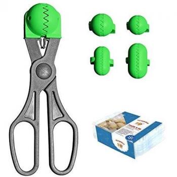 La Croquetera Multiusos Color Verde-4 moldes Intercambiables para masas + Pack conservación-100% español : Patentado y Fabricado en España, 1 utensilio + 20 bandejas