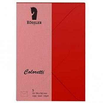 Sobres Coloretti C6 80g/m² Color Klatschmohn - Pack de 5 Unidades