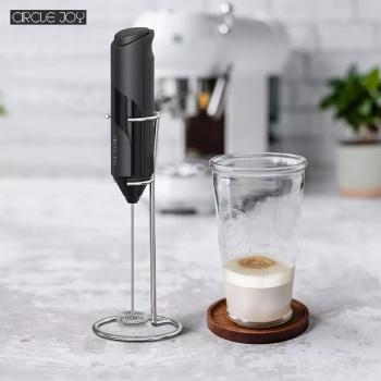 Xiaomi Circle Joy Espumador de Leche Portátil y Mezclador de Mano Negro con Función de Batidor de Huevos y Agitador para Chocolate/Cappuccino