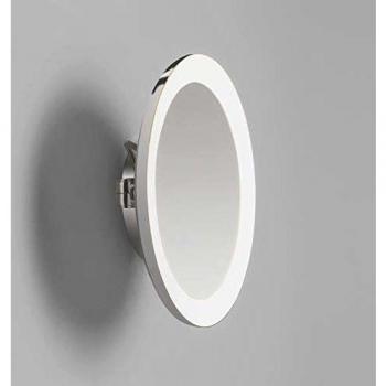 Espejo de Baño Redondo LED Astro Mascali x5 con Aumento y Acabado en Cromo Pulido