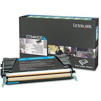 Lexmark - cyan - original - toner cartridge - LCCP, LRP