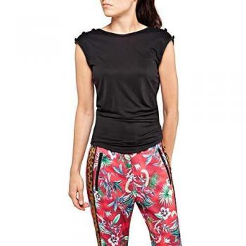 Replay - Camiseta sin mangas para mujer con espalda abierta Negro Pizarra. S