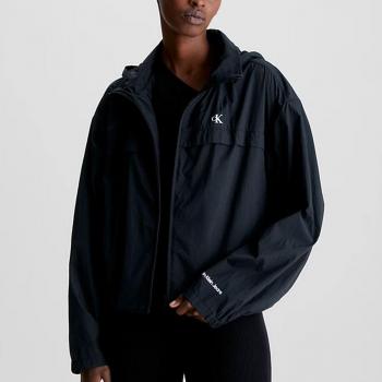 Calvin Klein Women's Packable Black Windbreaker Jacket Size S