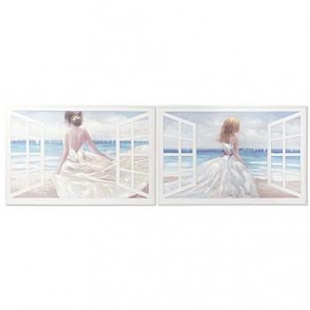Cuadro Mediterráneo DKD Home Decor 120 x 3 x 80 cm (2 Unidades)