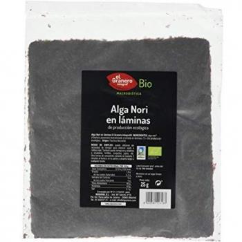 Granero Alga Nori En Laminas Bio 25 Gr 25 g