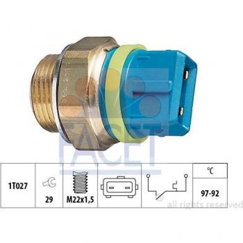 Interruptor de temperatura para ventilador de radiador FACET 7.5145