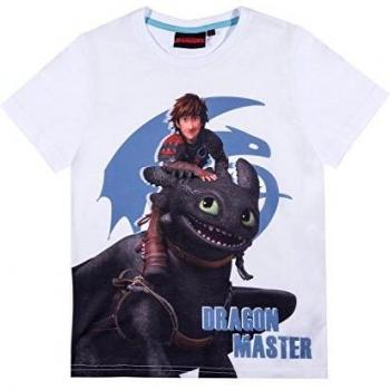 Dragones Chicos Camiseta Manga Corta - Blanco - 152