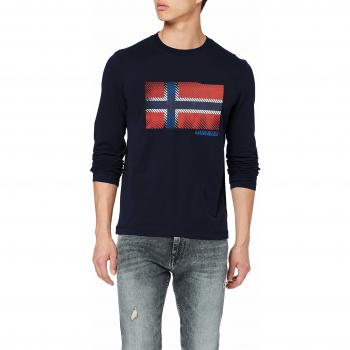 Napapijri SIBU LS Camiseta, Azul