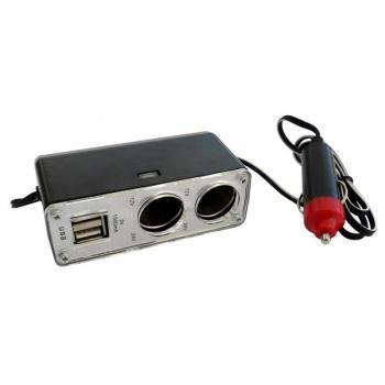 Toma Múltiple para Mechero de Coche CARCOMMERCE 42932 - Divisor de Enchufe 24V