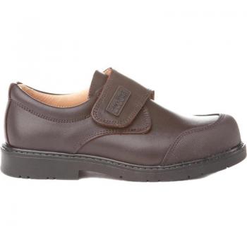 Zapatos de Niño Angelitos 452 Marrón - Calzado infantil, color marrón, diseño elegante, material resistente, suela antideslizante, cierre con velcro para fácil ajuste