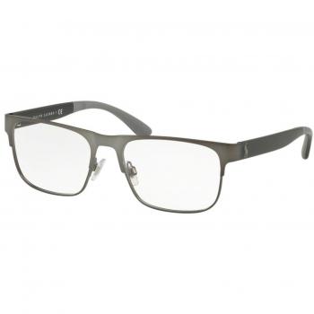Polo Ralph Lauren 0PH1178, Monturas de Gafas para Hombre, Semi Shiny Dark Gunmetal, 56