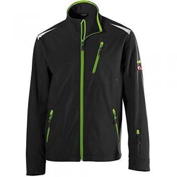 Chaqueta Softshell Hombre Fortis 24, Negro/Lima Verde, Talla S