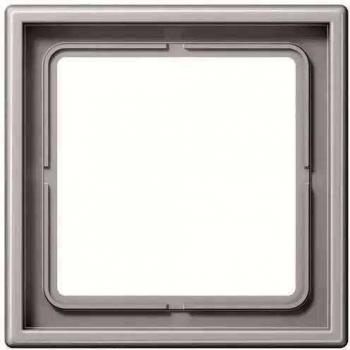 Marco LS 990 81x81mm Doble Plástico Brillante con Giro Color Gris Claro para Montaje Horizontal o Vertical JUNG