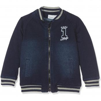 NAME IT Nitbilas Ls Dnm Cardigan Nb, Sudadera para Bebés, Azul
