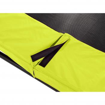 Trampolín enterrado Silhouette 427 cm con red de seguridad - verde
