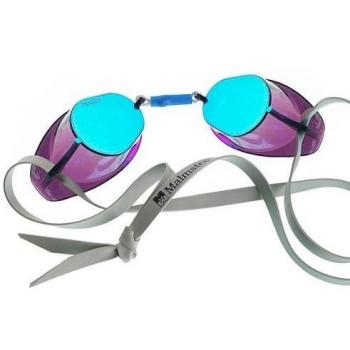 Malmsten Gafas de Natación Suecas Originales Metallic Azul